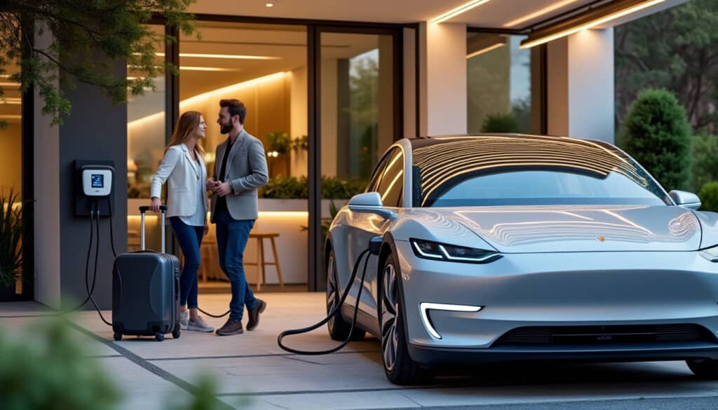 Hôtel avec borne de recharge véhicule électrique : confort et praticité