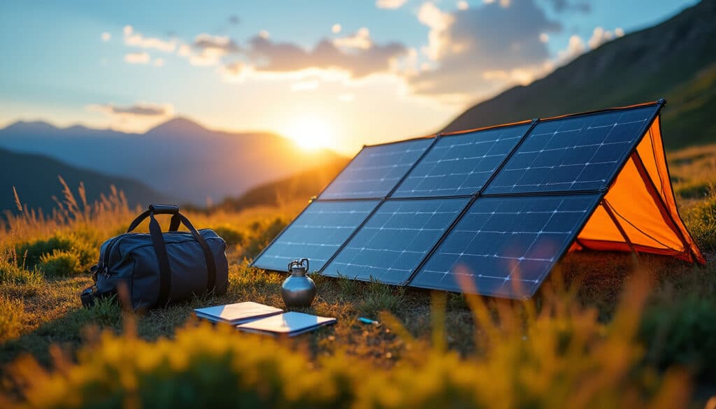 Panneaux solaires pliables de 200W : légèreté et performance nomade