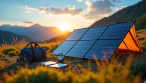Panneaux solaires pliables de 200W : légèreté et performance nomade