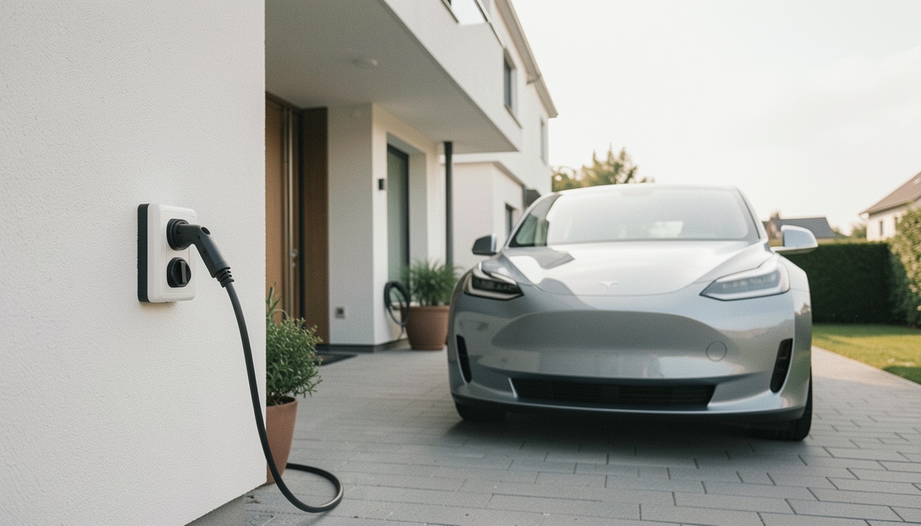 Recharger une voiture électrique sur prise domestique